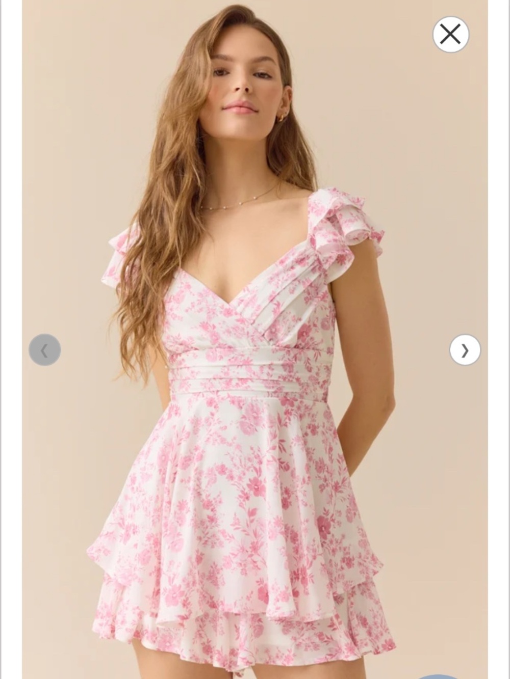 NWT Altard State Lainey Double Layered Romper